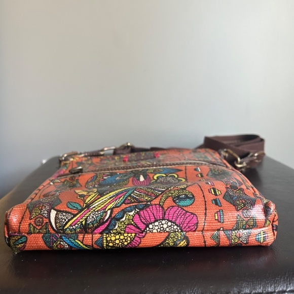 Sakroots Wrapped Canvas Owl Paisley Print Crossbody Bag - Picture 16 of 17